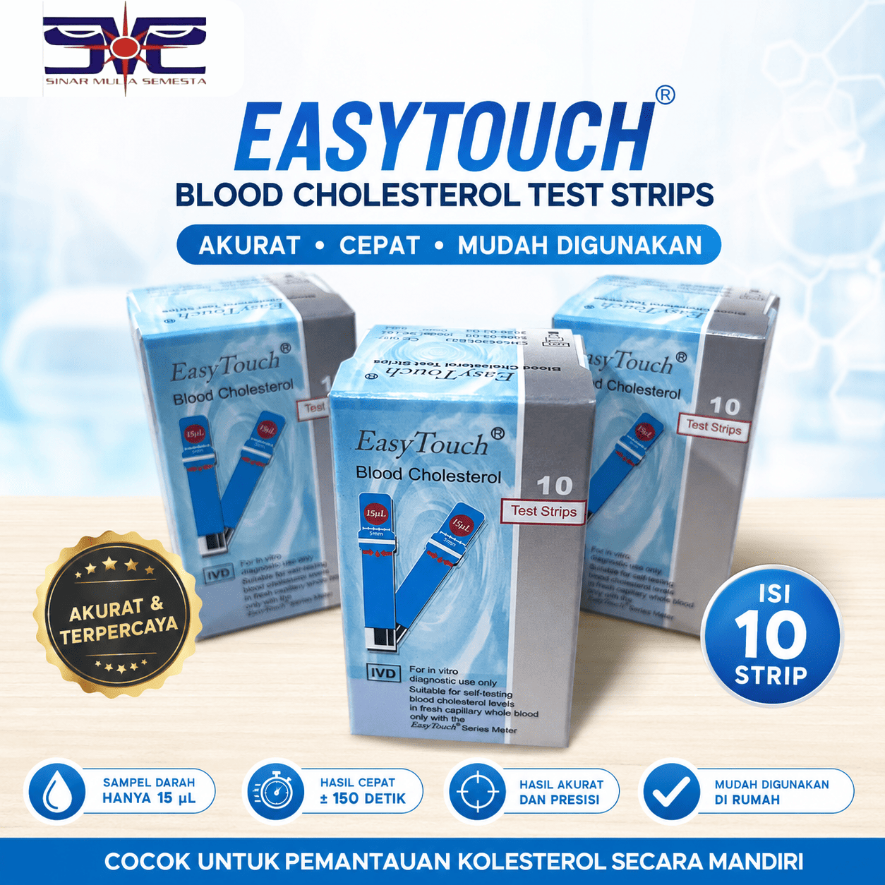 EasyTouch Blood Cholesterol Test Strips
