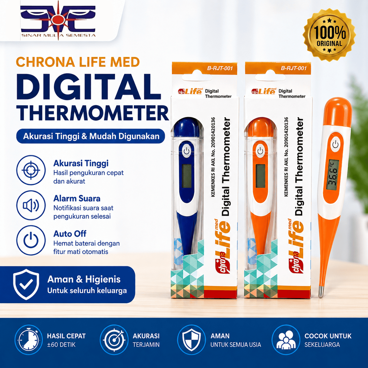 Termometer Digital Chrona Life Med B-RJT-001