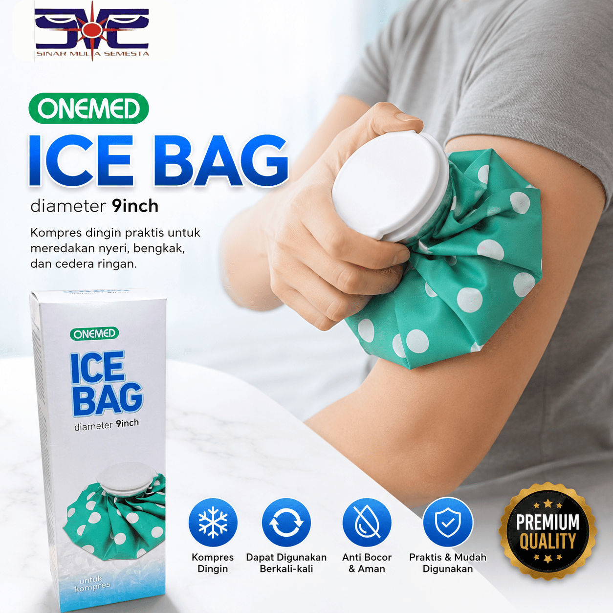 Onemed Ice Bag 9 Inch Kantong Kompres Es Dingin