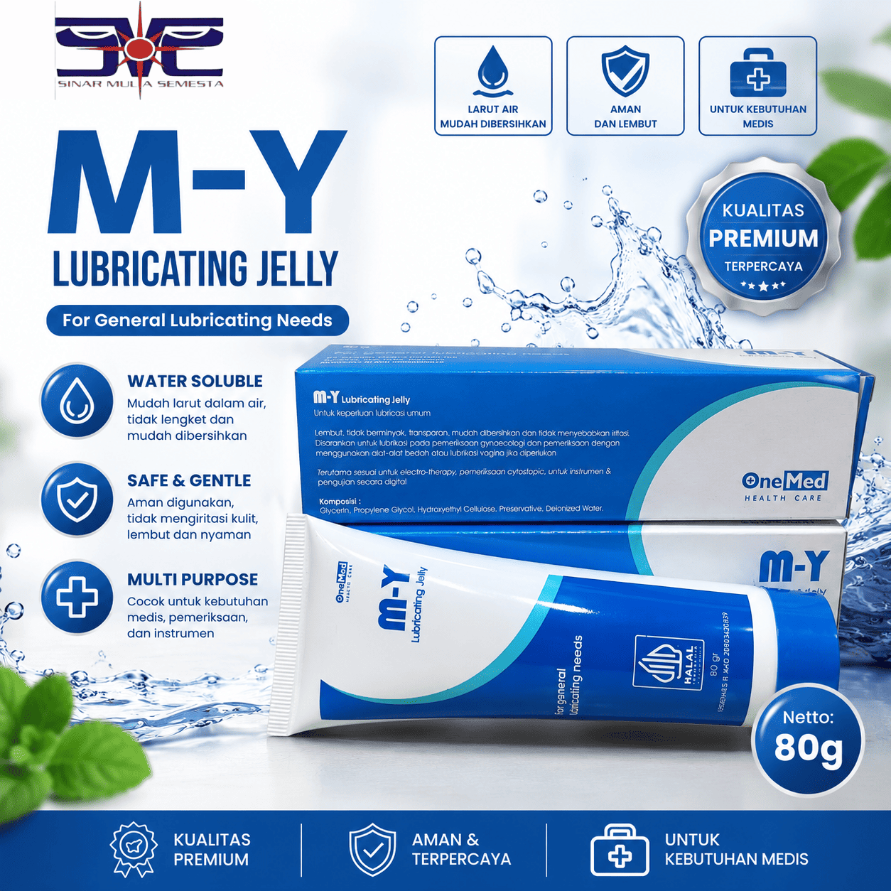 Onemed M-Y Lubricating Jelly 80g
